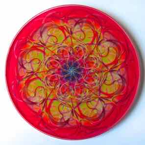 4 INCH
ROUND GLASS COASTERS
RED YELLOW 1